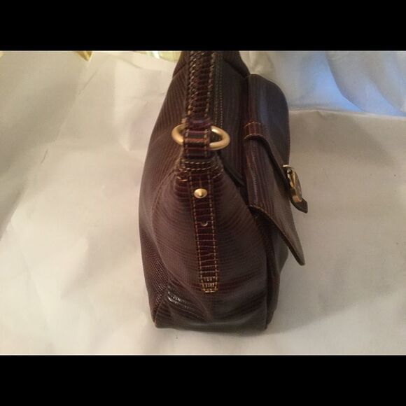 Dooney & Bourke Snake Embossed Print Red - Picture 11 of 11